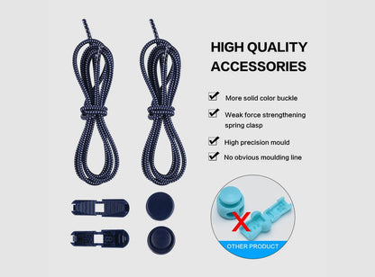 FitVille Elastic No Tie Shoe Laces (2-Pack)